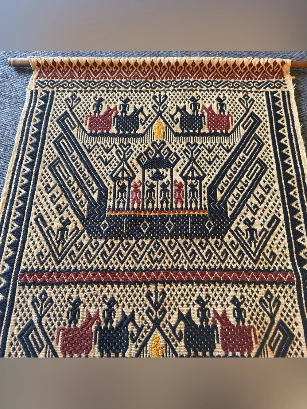 Antique Handwoven Kain Kapal/Tampan Tribal Textile #0425263